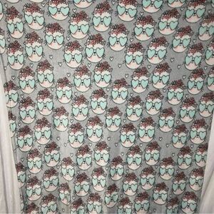 Cute kitty fleece throw